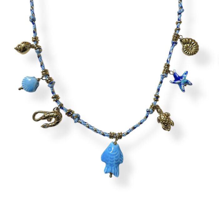 THALASSA BLUE CHARM NECKLACE