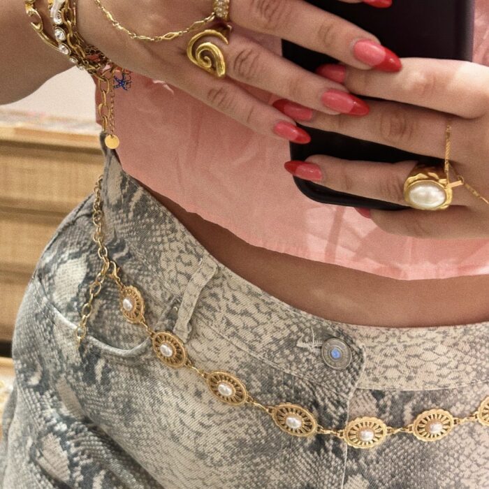 DUKESA PEARL BELLY CHAIN ΖΩΝΗ