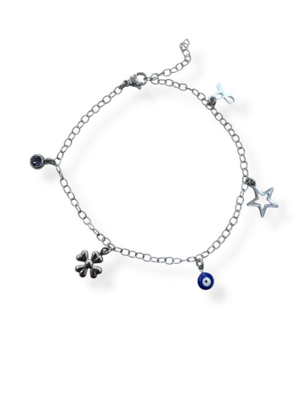 SILVER CUTIE COLOR ANKLET