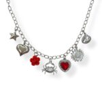 SILVER TIDE OF LOVE CHARM NECKLACE