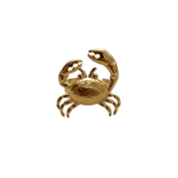 GOLD CRAB RING