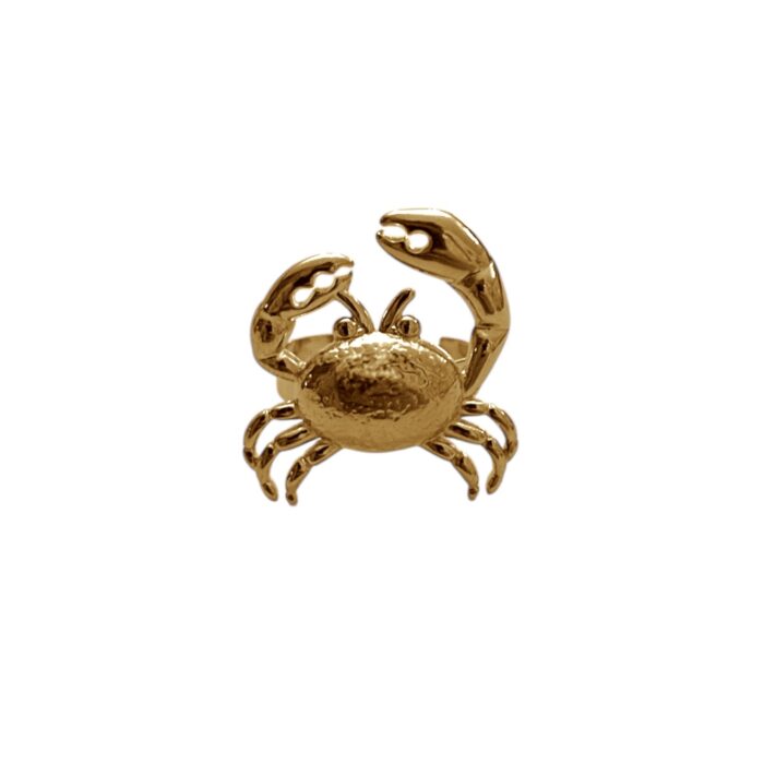GOLD CRAB RING