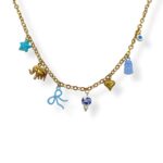 BLUE MOOD CHARM NECKLACE