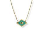 SUMMERY EYE GOLDEN NECKLACE