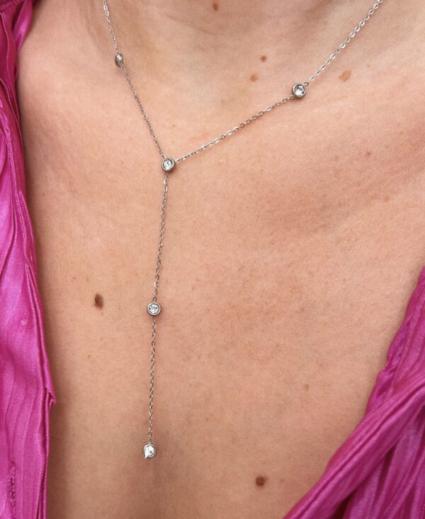 ΤΙΝΑ TIE SPARKLING NECKLACE - Image 2