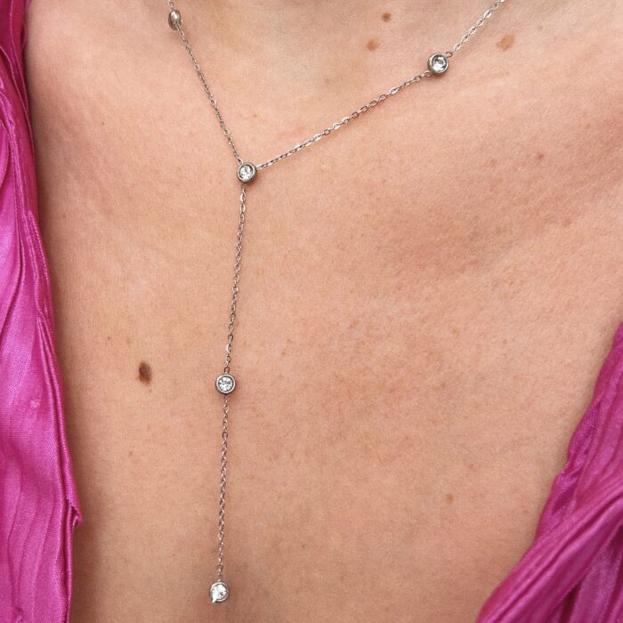 ΤΙΝΑ TIE SPARKLING NECKLACE