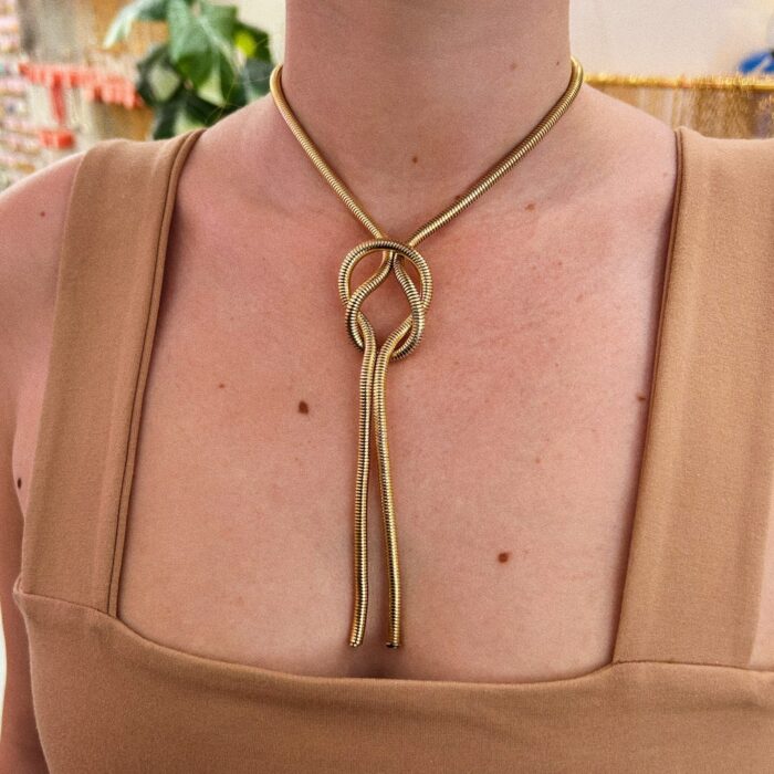 ALLIN GOLDEN TIE NECKLACE