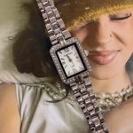 DOLLY SILVER&WHITE WATCH