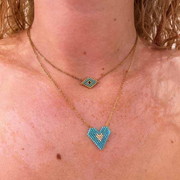 SUMMERY EYE GOLDEN NECKLACE - Image 2