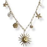 BIGY SUN CHARM NECKLACE