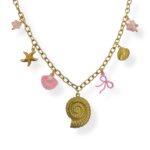 SEA PINK CHARM NECKLACE