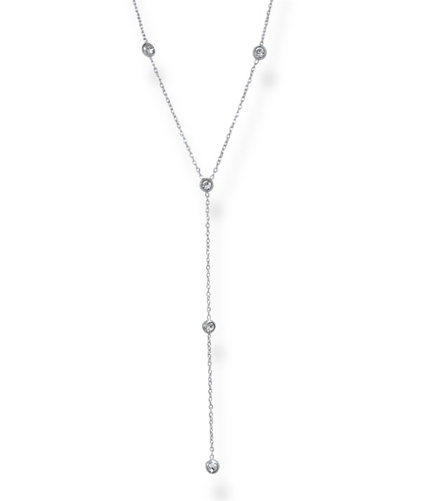 ΤΙΝΑ TIE SPARKLING NECKLACE - Image 2