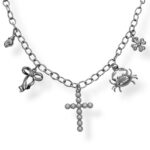 AFROS CROSS CHARM NECKLACE