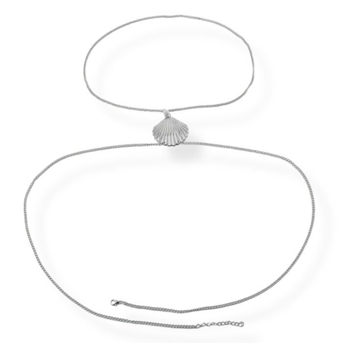 SUMMERY SILVER BODY CHAIN