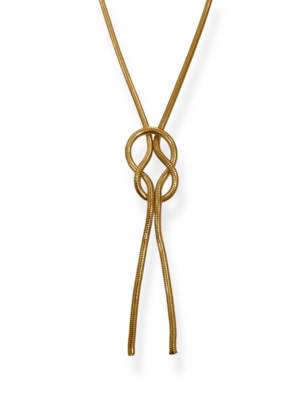 ALLIN GOLDEN TIE NECKLACE - Image 1