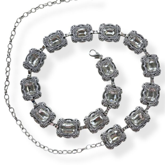 SILVER ALBENA BELLY CHAIN ΖΩΝΗ