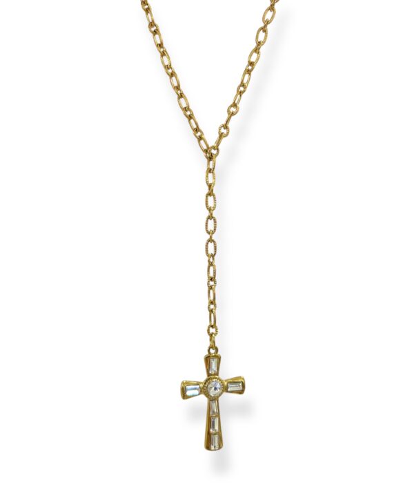 ZANA CROSS TIE NECKLACE - Image 1