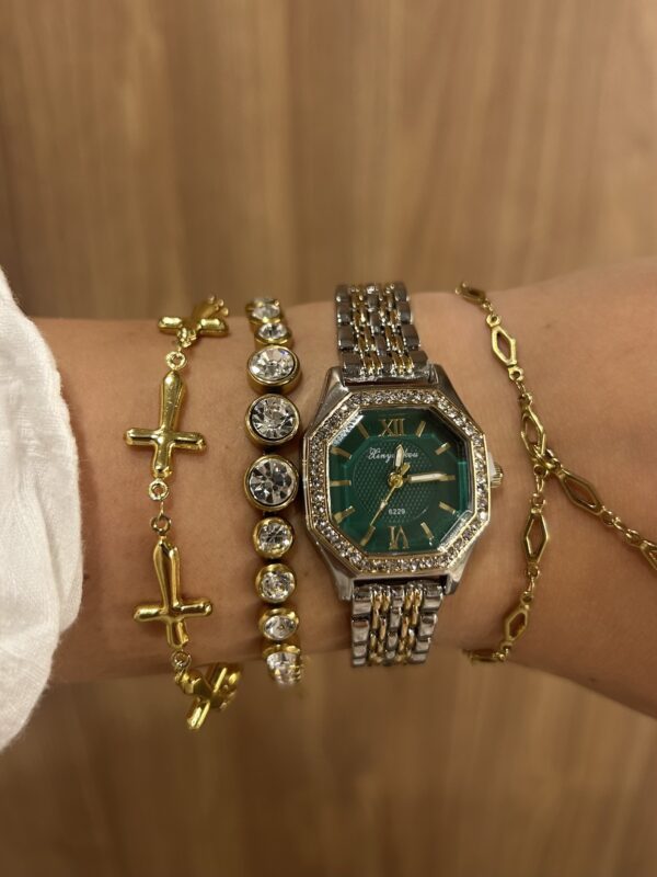 VIOLET GREEN WATCH - Image 1
