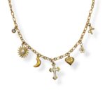 WHITE AURA CHARM NECKLACE