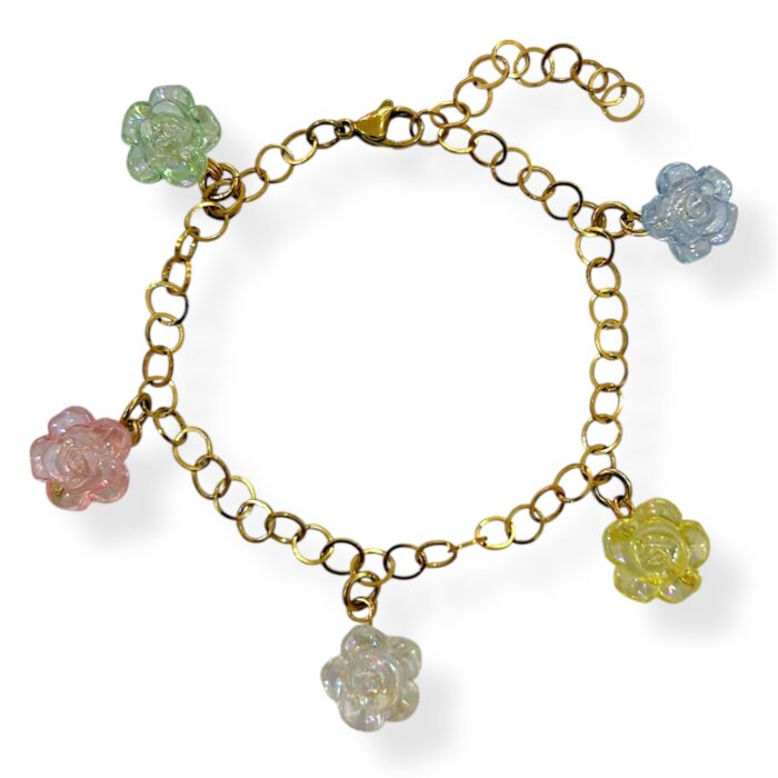 GIRLY ROSES CHARM BRACELET