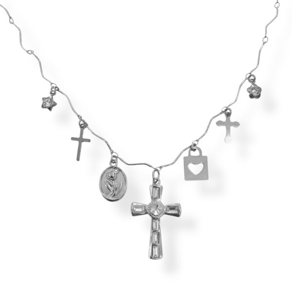 AMMELYN CROSS CHARM NECKLACE - Image 1
