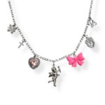 PINK GIRL MOOD CHARM NECKLACE