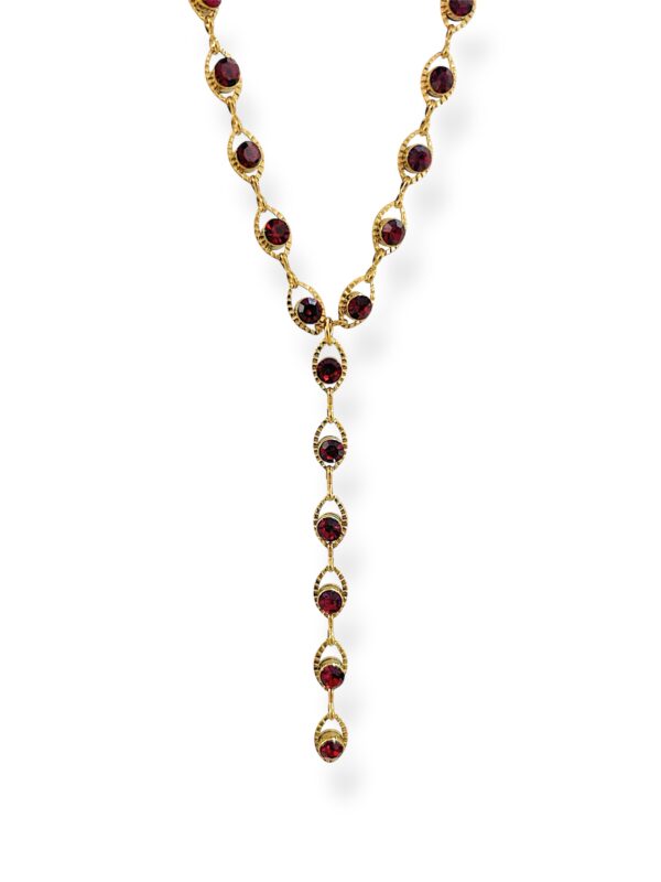 RED QUEEN TIE NECKLACE - Image 1