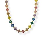 RAINBOW GLITER COST NECKLACE