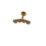 GOLD HEARTS PIERCING EARRING