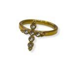 SPARKL CROSS RING
