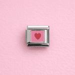 PINKY HEART ITALIAN CHARM