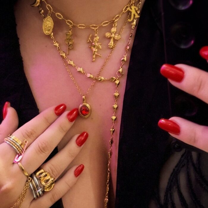 BUBBLE CROSS CHARM 3,3CM