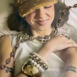 CRYSTALYN EYE LILA CHOKER NECKLACE