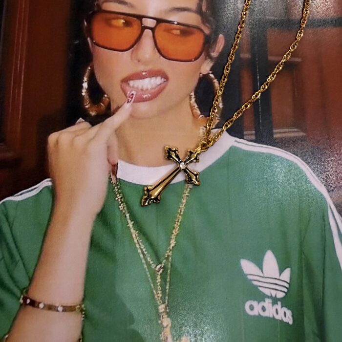 BLACKY CROSS NECKLACE