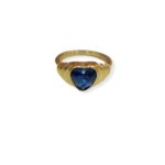BLUE HEART RING