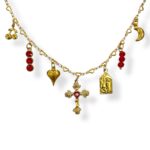 AMODDY RED CHARM NECKLACE