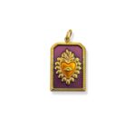 PURPLE LOVE CHARM 4CM