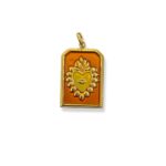 ORANGE LOVE CHARM 4CM