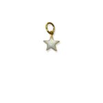 WHITE STAR CHARM 1CM