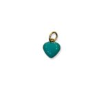 HEART SKY BLUE CHARM 1CM