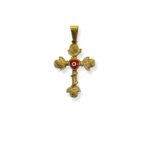 RED CROSS EYE  CHARM 4CM