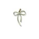 BIG BOW WHITE CHARM 4CM