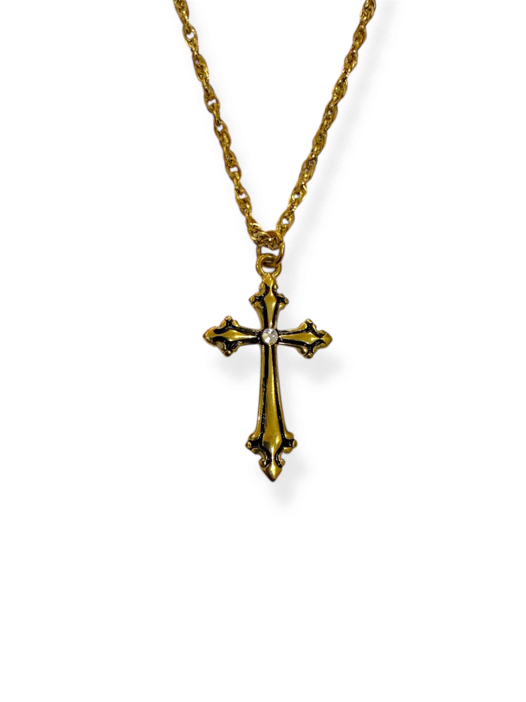 Photoroom_20251017_192738 BLACKY CROSS NECKLACE - Image 1