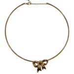 GOLDY BOW NECKLACE