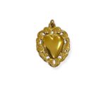 GOLDY HEART CHARM 4CM