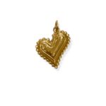 GOLD HEART STARS CHARM 2,5CM