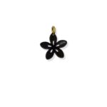 BLACK FLOWER CHARM 1,5CM