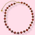 GLITER COST RED NECKLACE