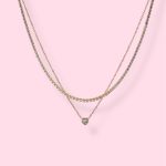 LOVEY SPARKLE NECKLACE CHAIN SET
