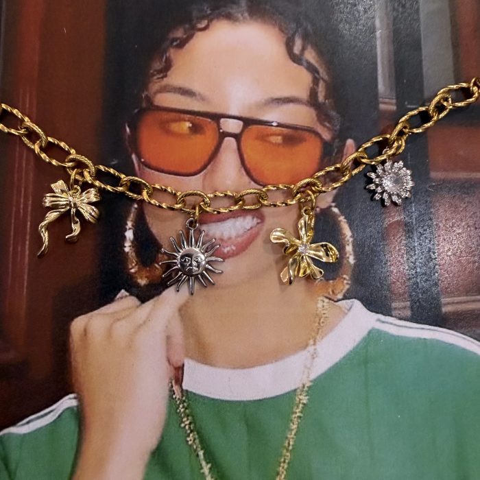 FLOWER SILVER CHARM 1,7CM